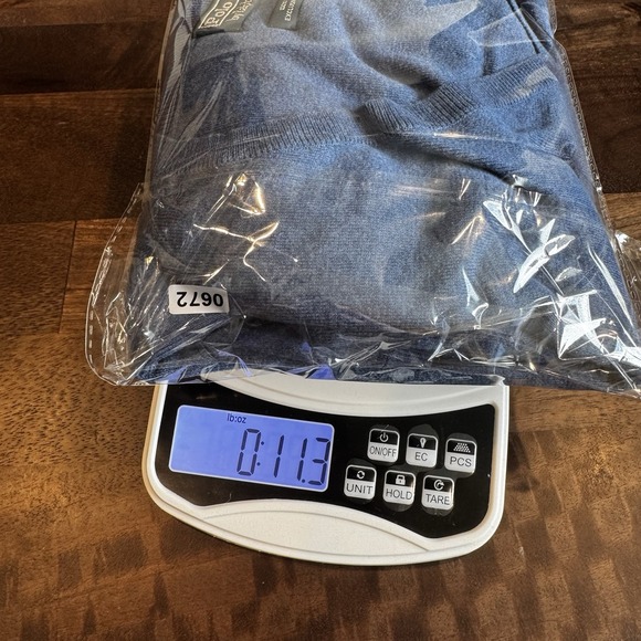 Polo Ralph Lauren Men's 2XLT 100% Pima Cotton Blue With Yellow Pony Sweater Vest - Picture 10 of 10